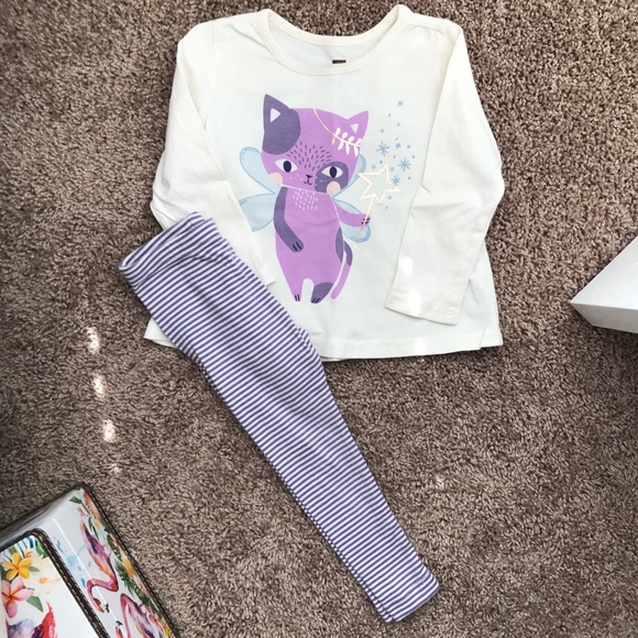 Tea outfits (2) shirts and leggings set - Picture 2 of 7